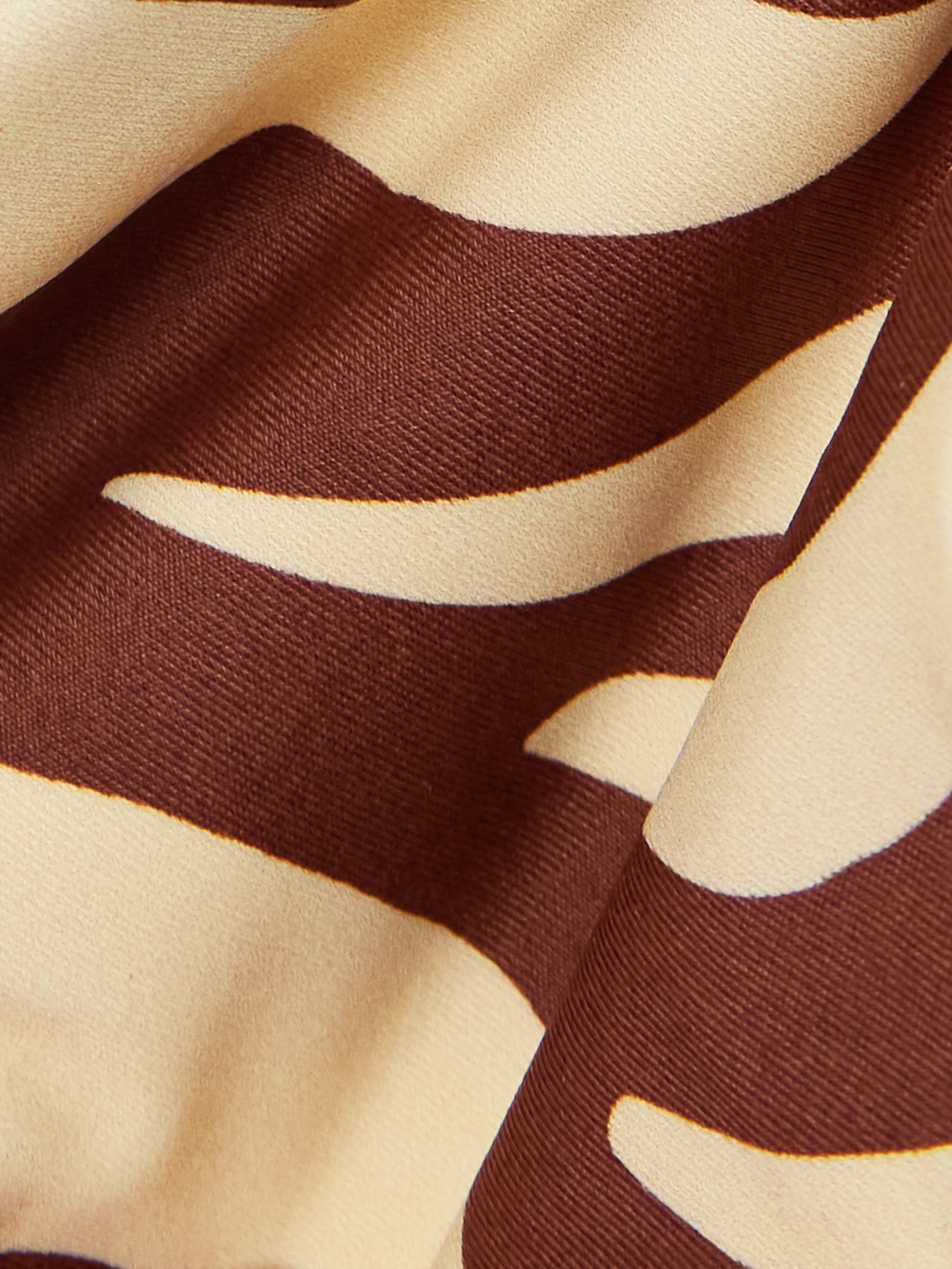 Johanna Ortiz Konibo Tasseled Printed Recycled Triangle Bikini Top In Brown