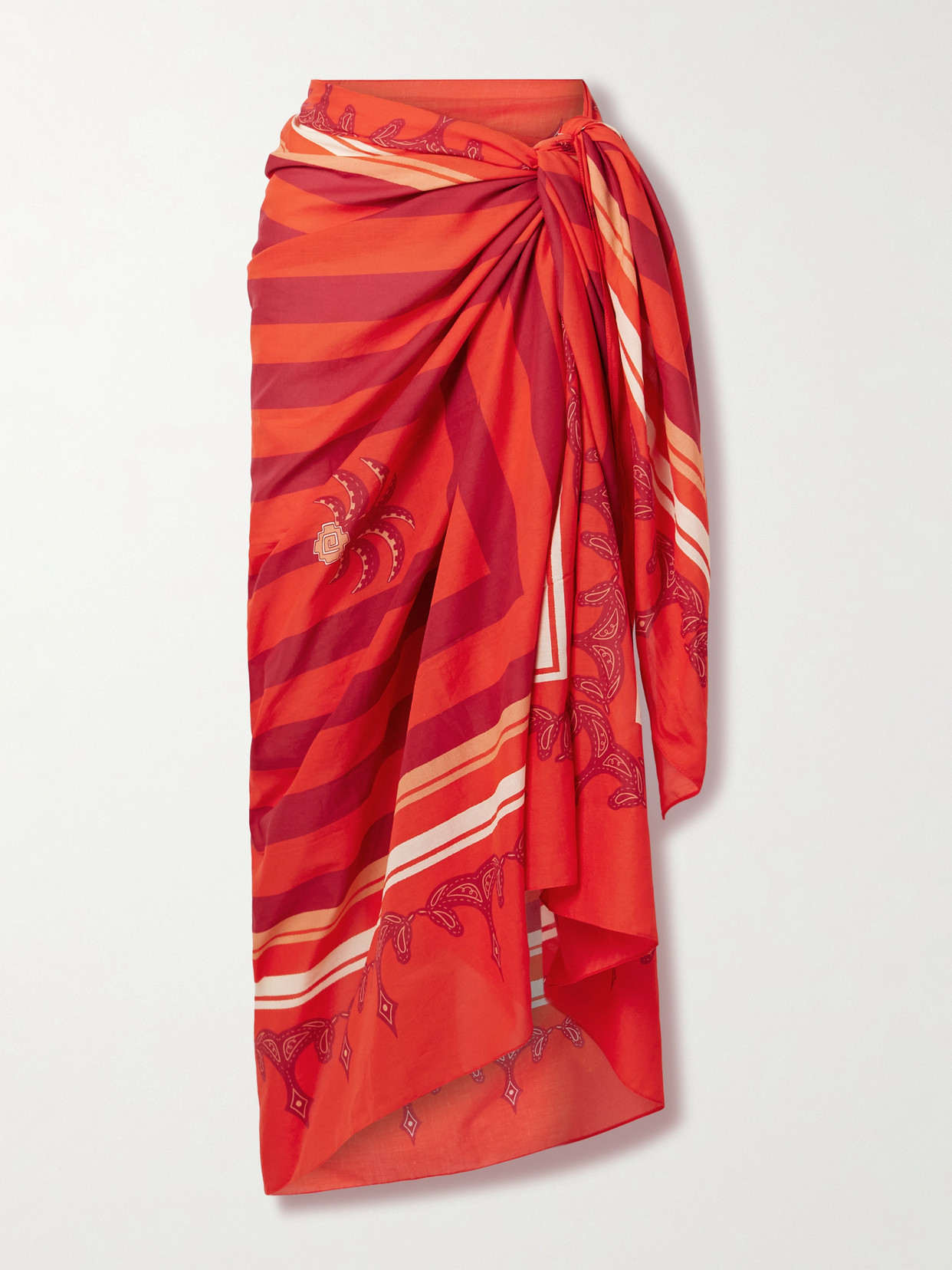 Johanna Ortiz Printed Organic Cotton-voile Pareo