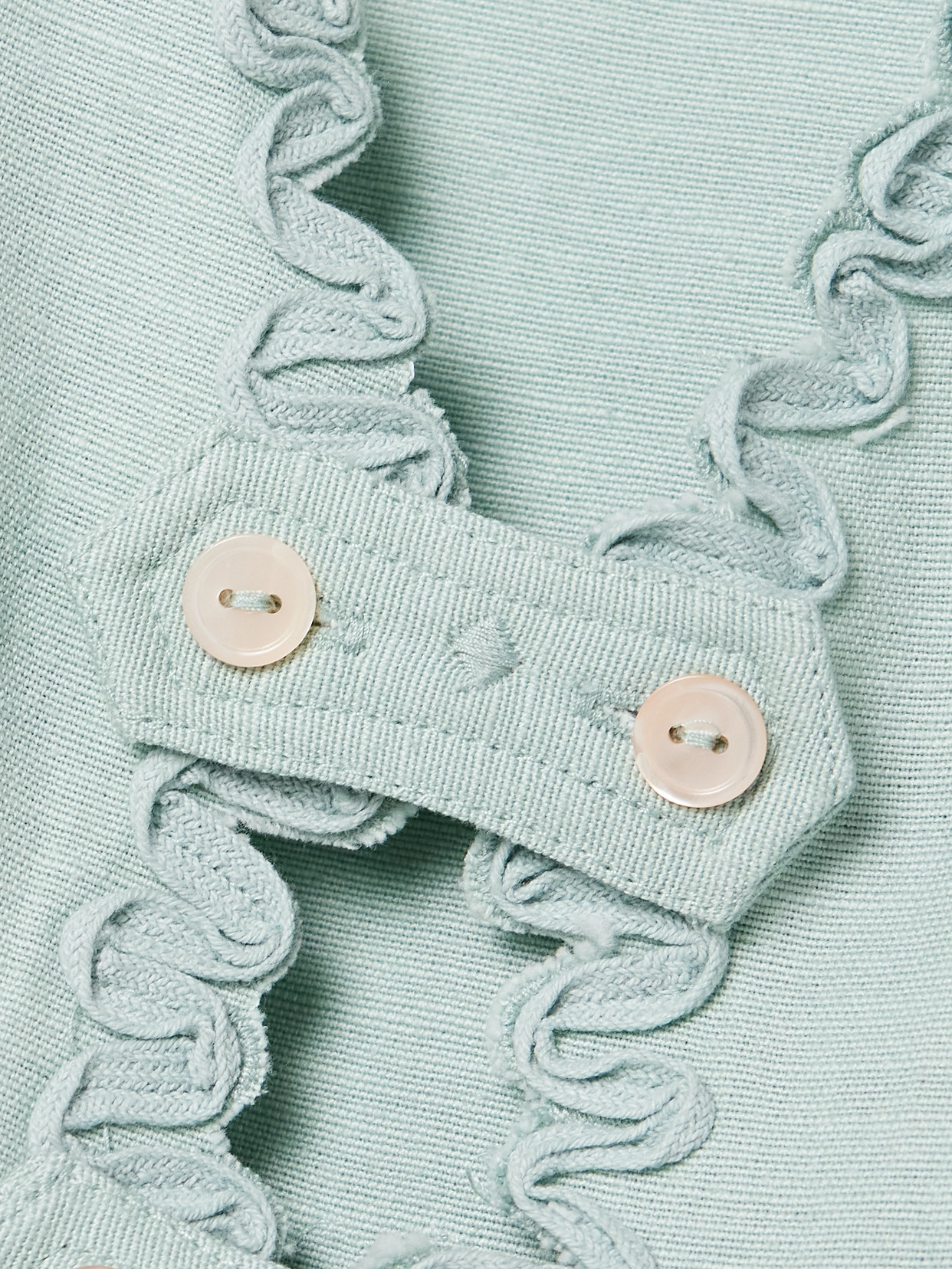 Sea Iyla Cropped Embroidered Broderie Anglaise Cotton And Linen-blend Top In Blue