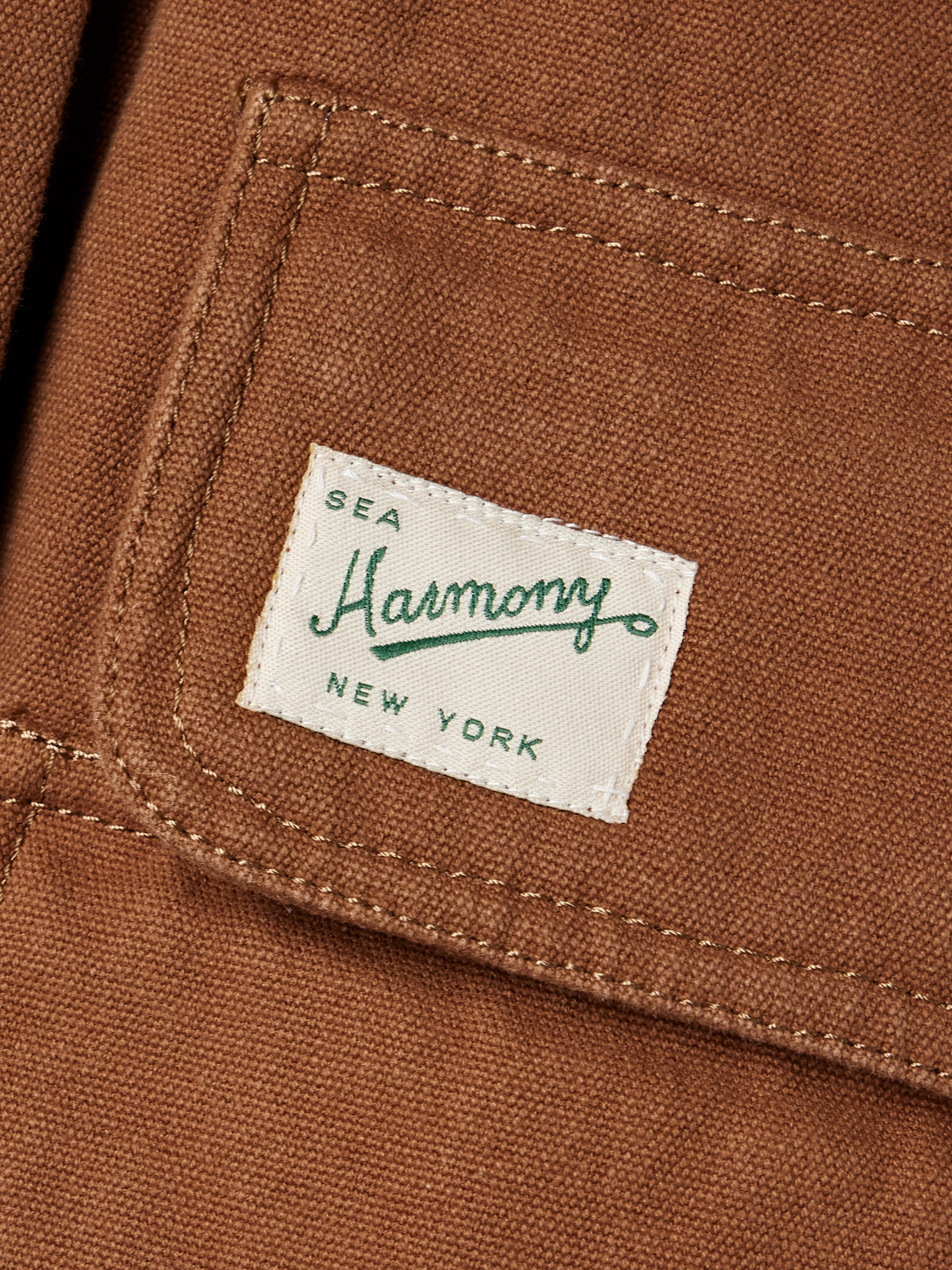 Sea Carolyn Cape-detailed Cotton Workwear Jacket In Brown