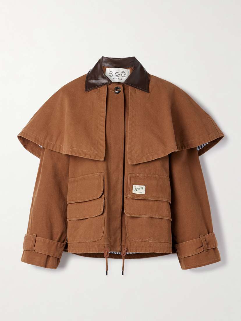 Sea Carolyn Cape-effect Cotton-canvas Jacket