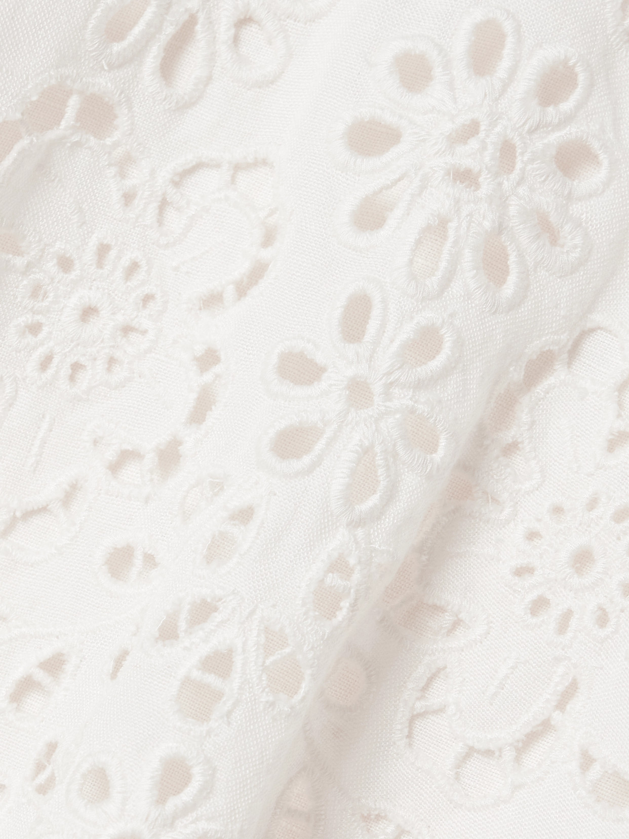 Sea Lula Layered Broderie Anglaise Mini Dress In White