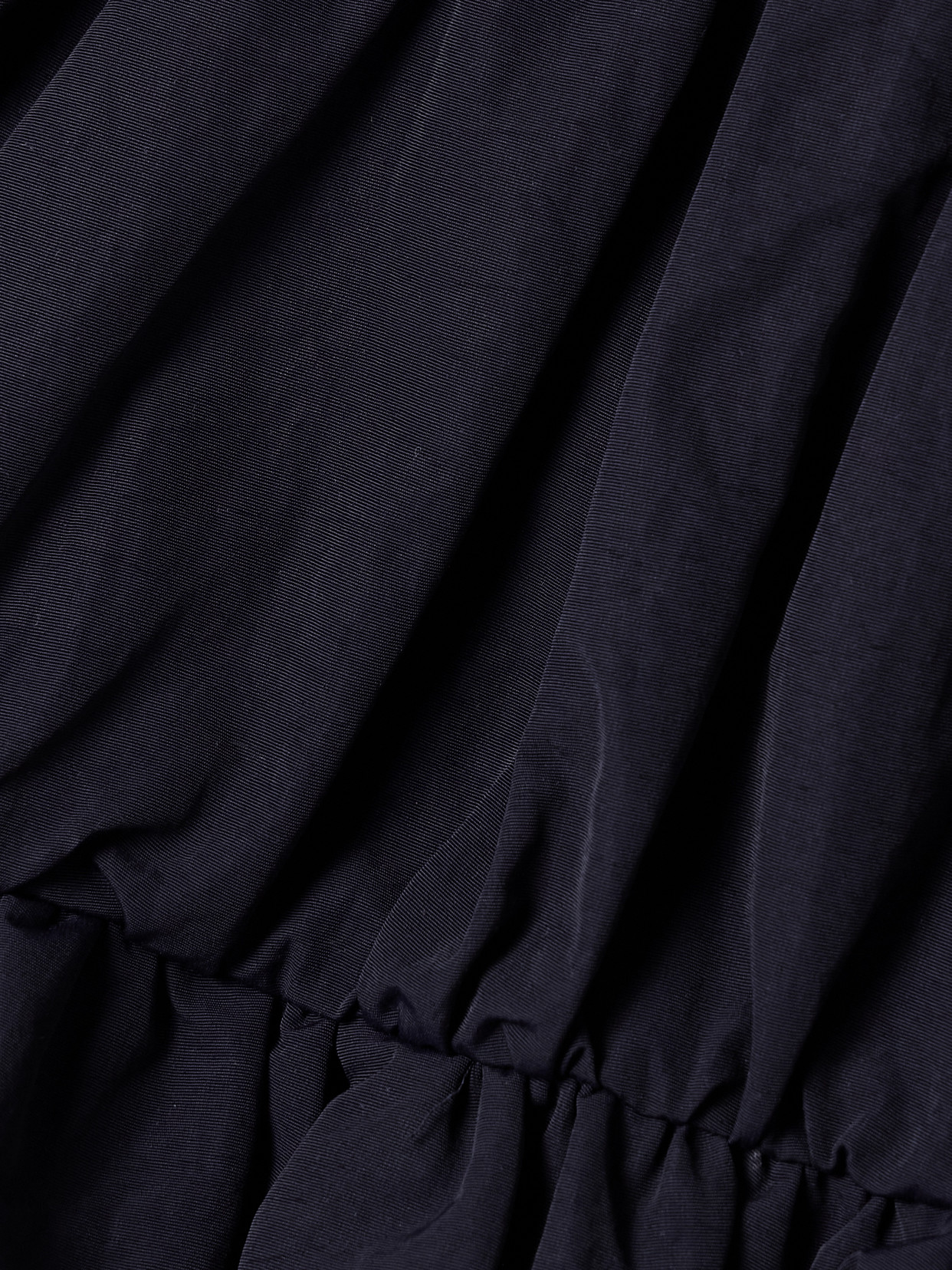 Sea Mirian Tiered Gathered Faille Mini Skirt In Black