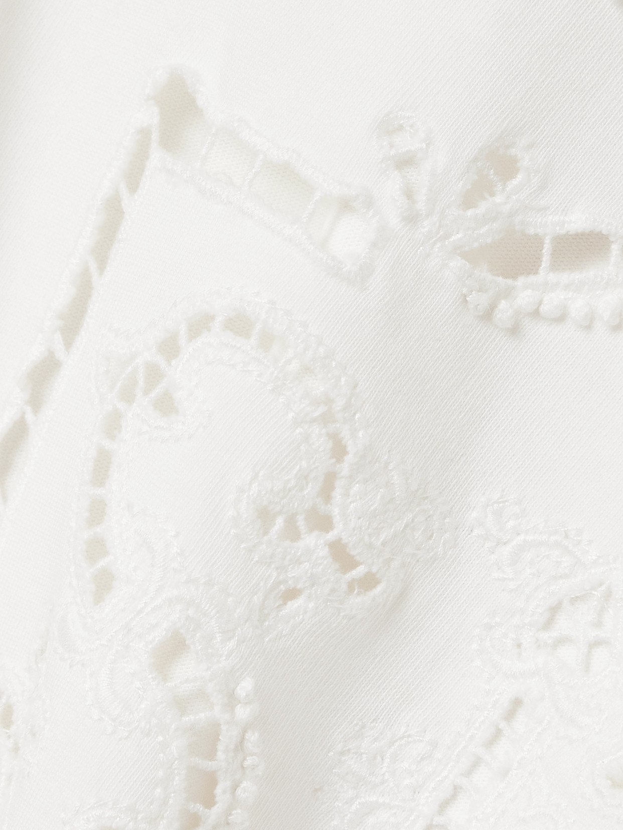Sea Marie Broderie Anglaise Cotton-jersey T-shirt