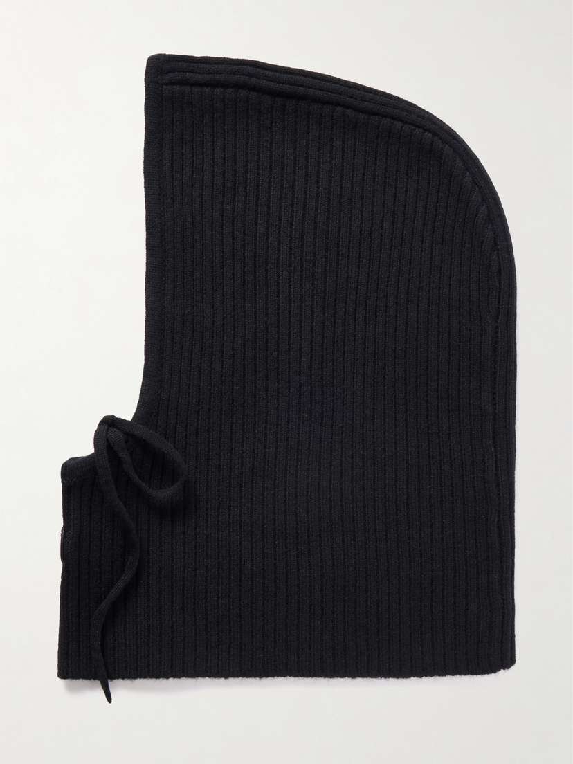 Yves Salomon Ribbed Wool And Cashmere-blend Snood