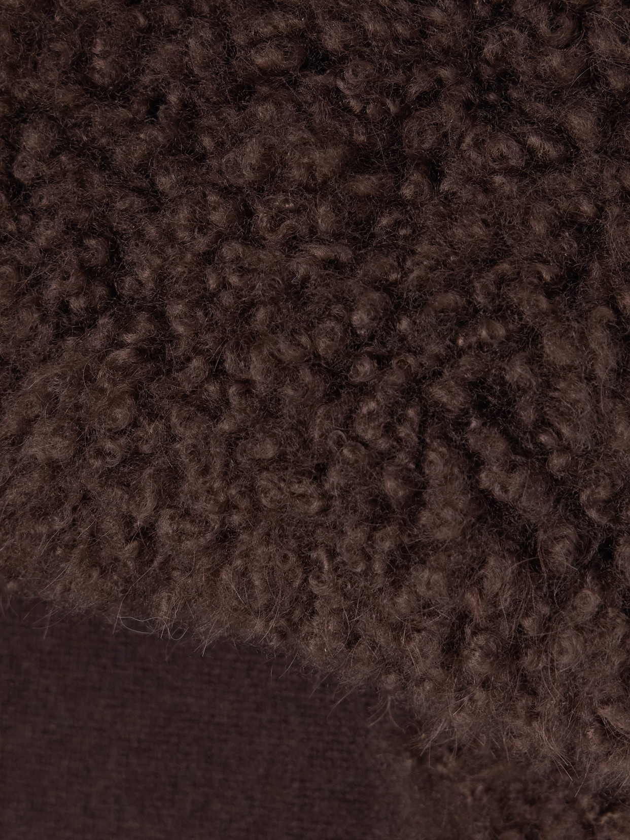 Yves Salomon Shearling And Wool Scarf In Brown