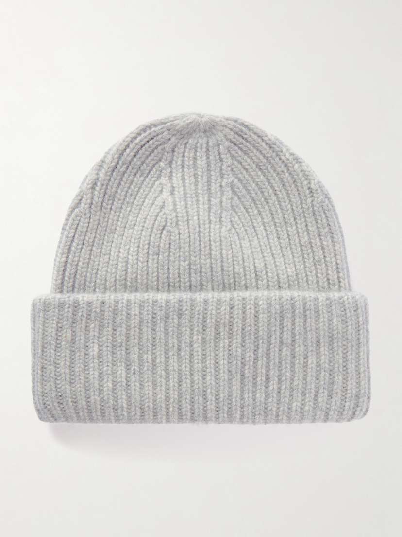 Yves Salomon Ribbed Cashmere Beanie