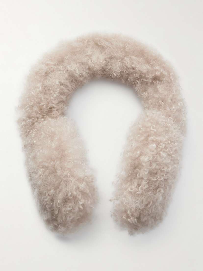 Yves Salomon Wool-trimmed Shearling Earmuffs