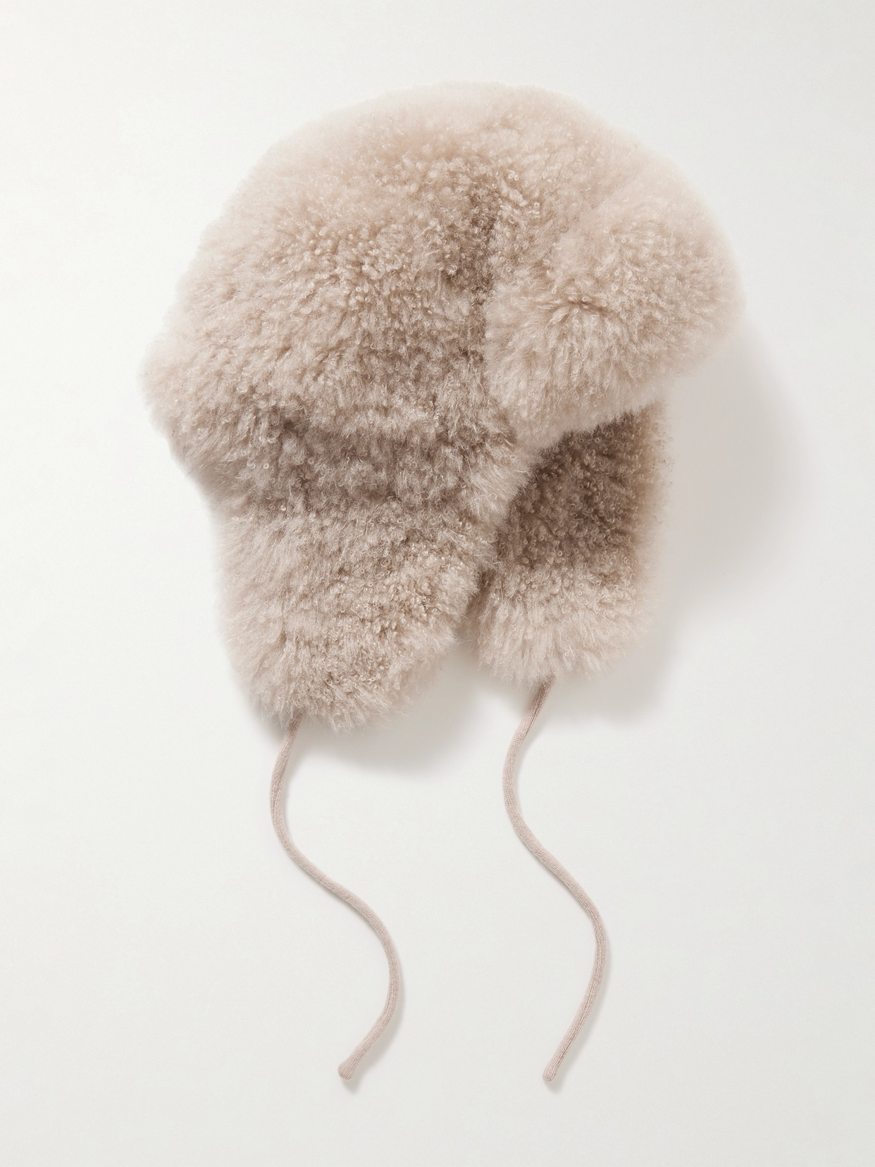 Yves Salomon Chapka Shearling Hat In Neutral