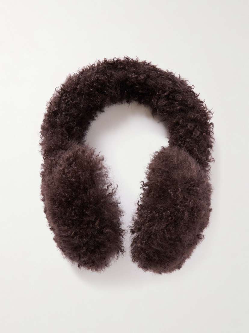 Yves Salomon Wool-trimmed Shearling Earmuffs