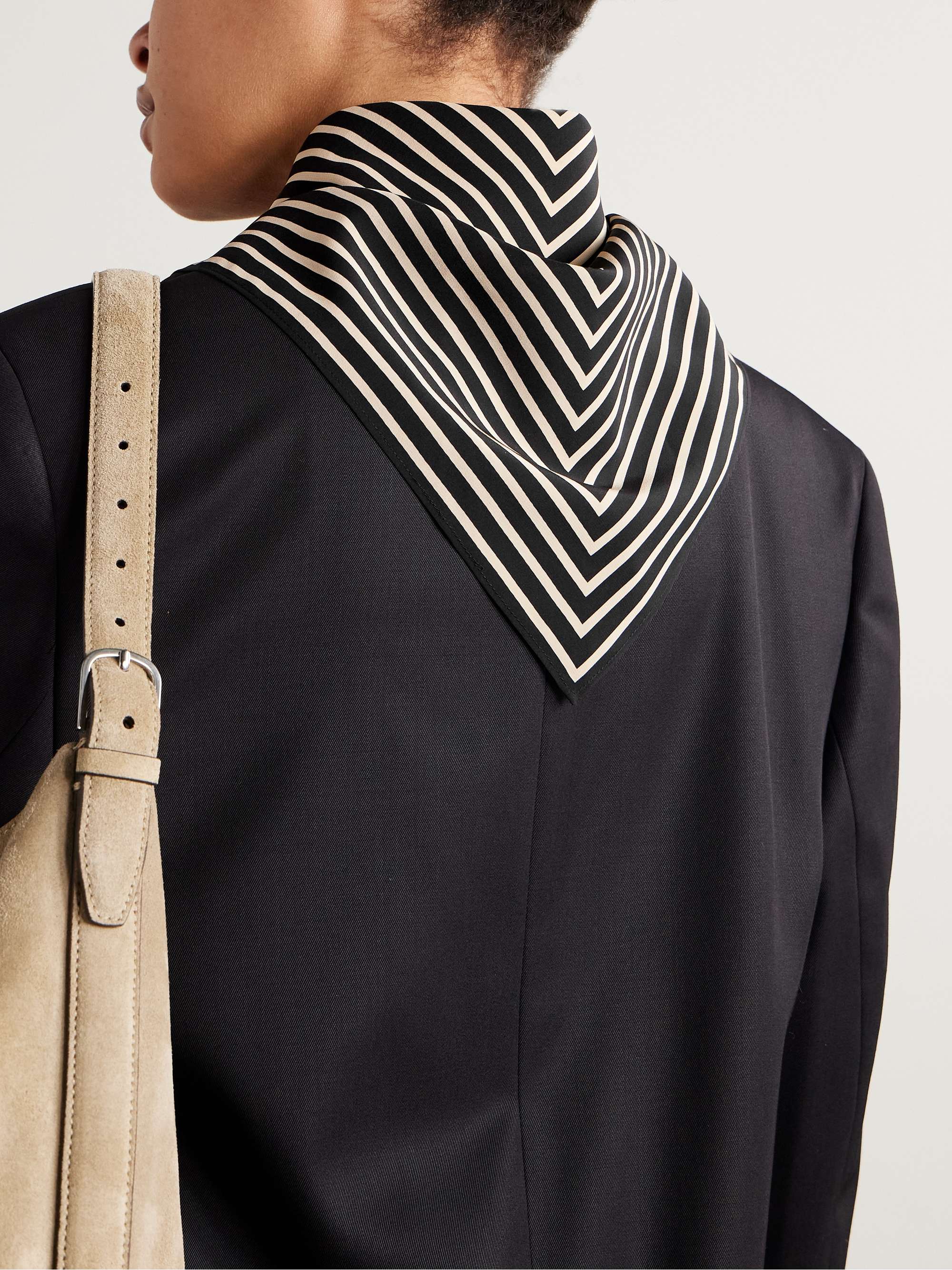 TOTEME Printed silk crepe de chine scarf