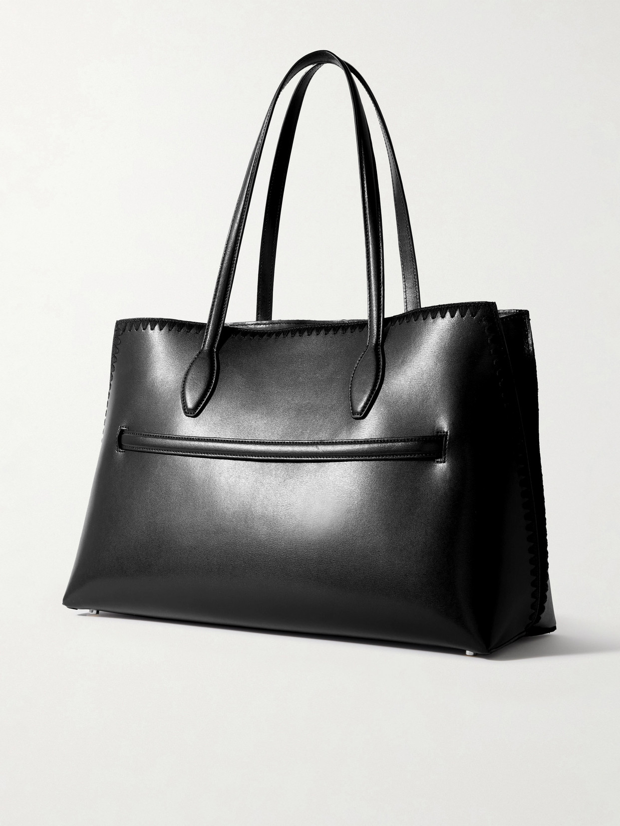 Lounge Belted Whipstitched Leather Tote
