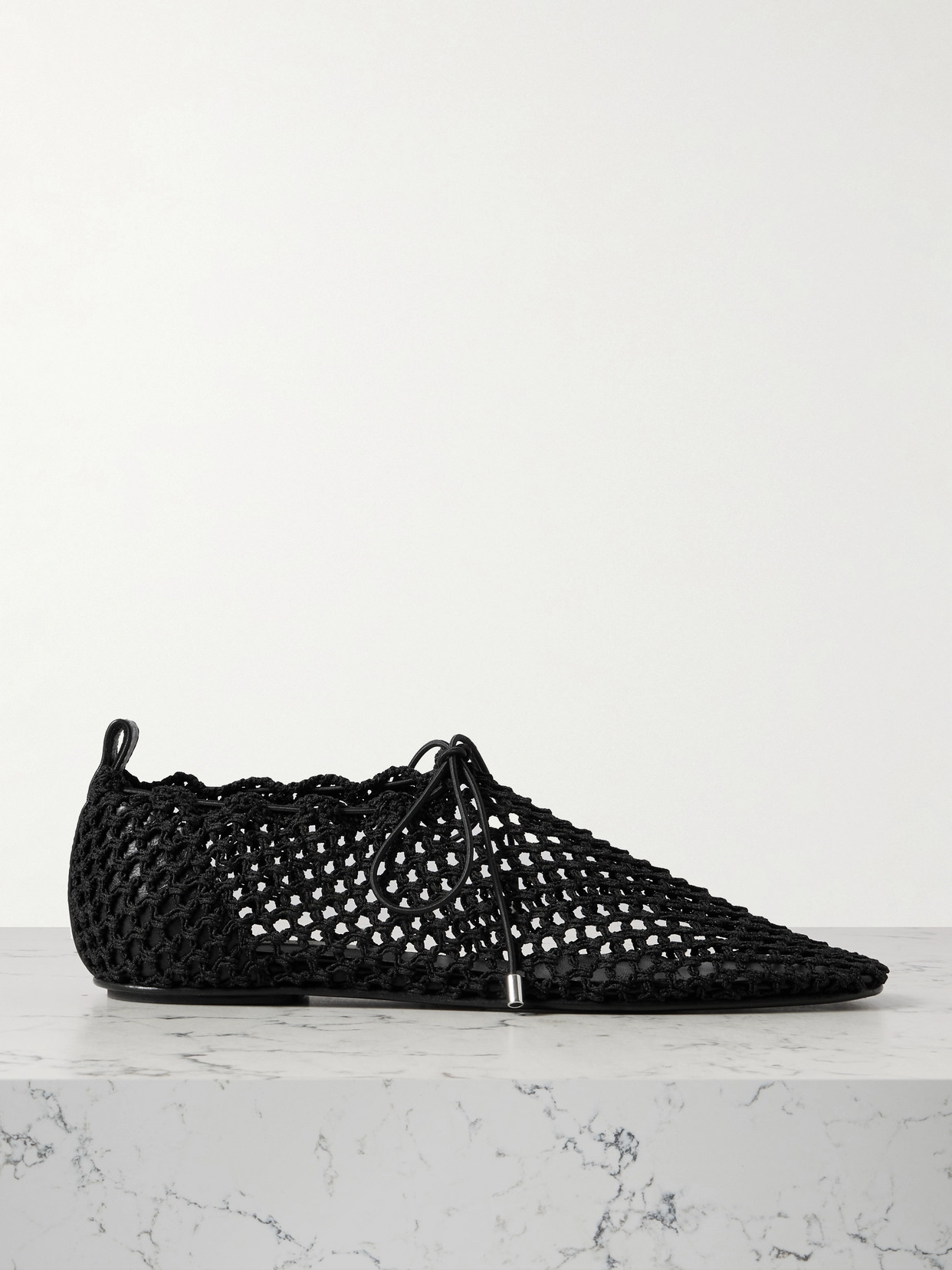 Totême Crochet-knit Flats