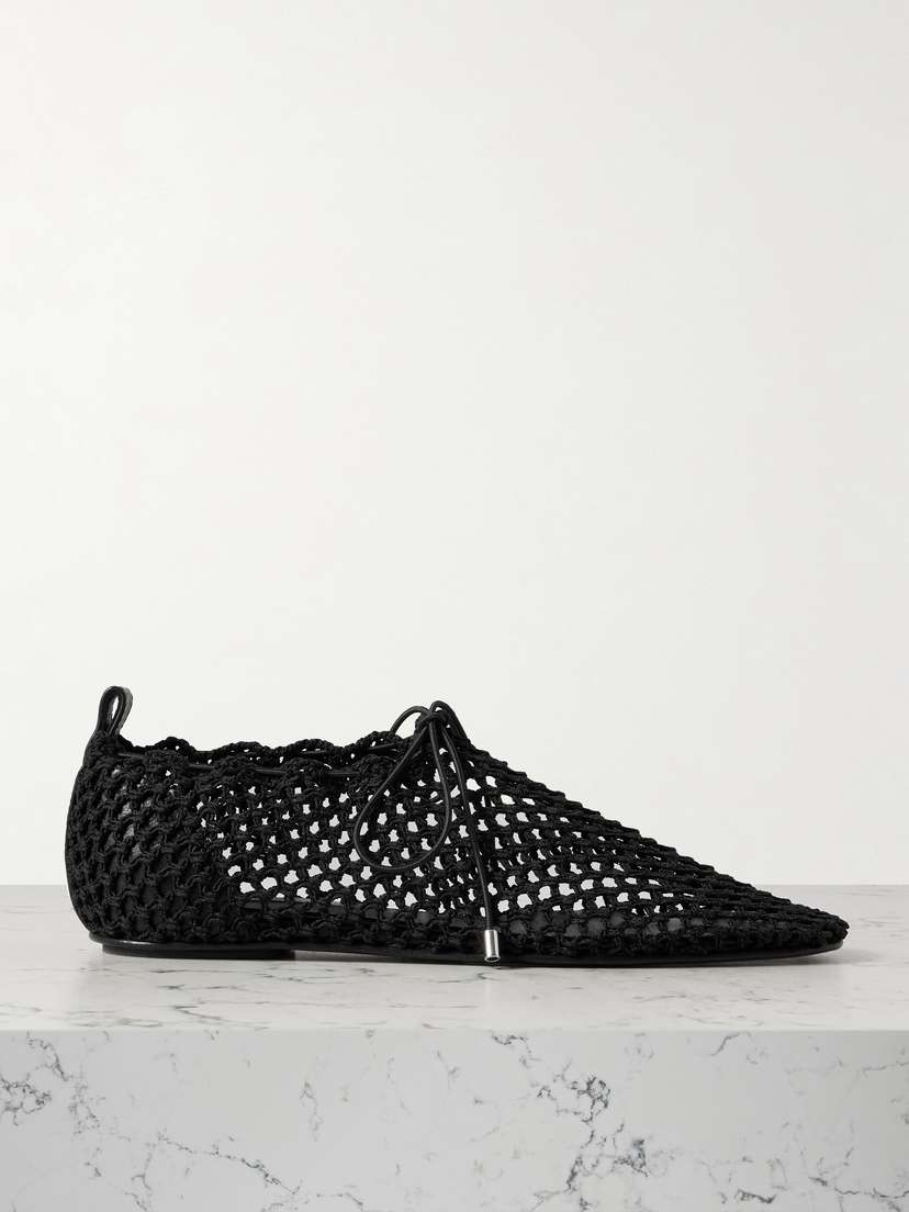 Toteme — Crochet-knit flats