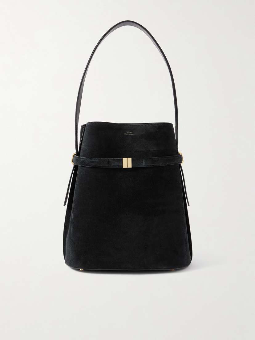 Toteme — Belted suede tote
