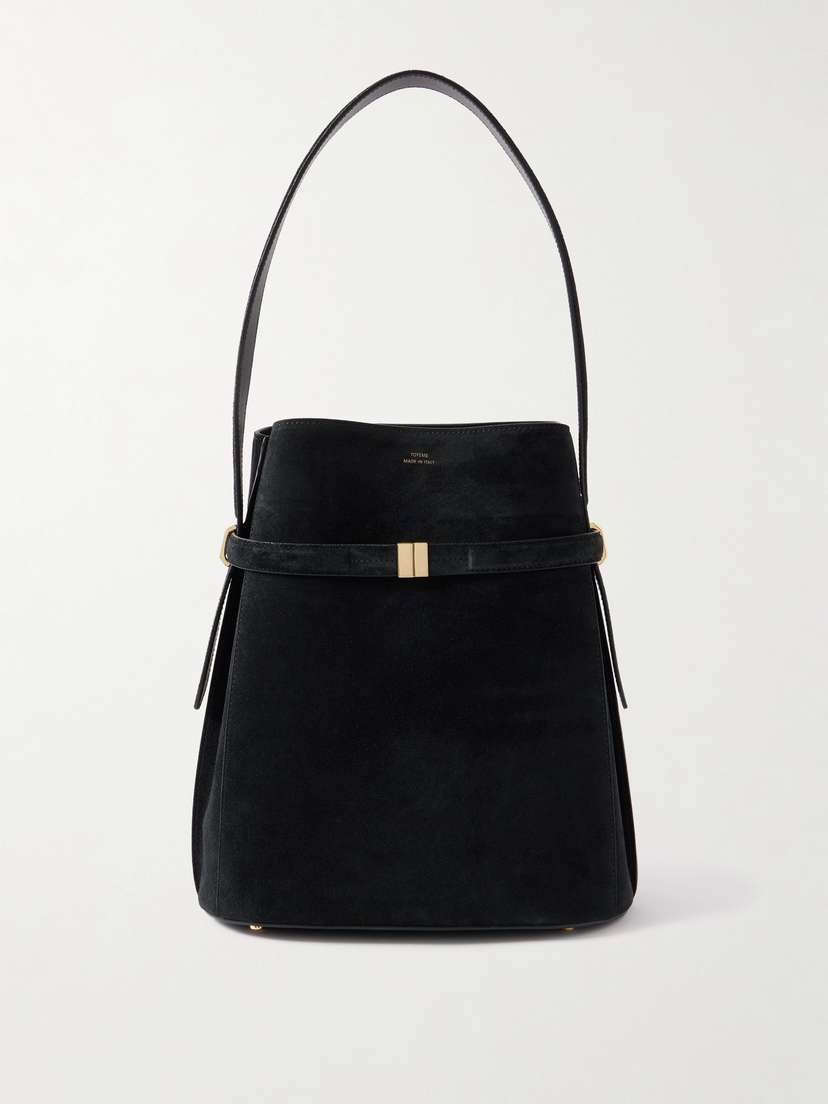 TOTEME Belted Suede Tote