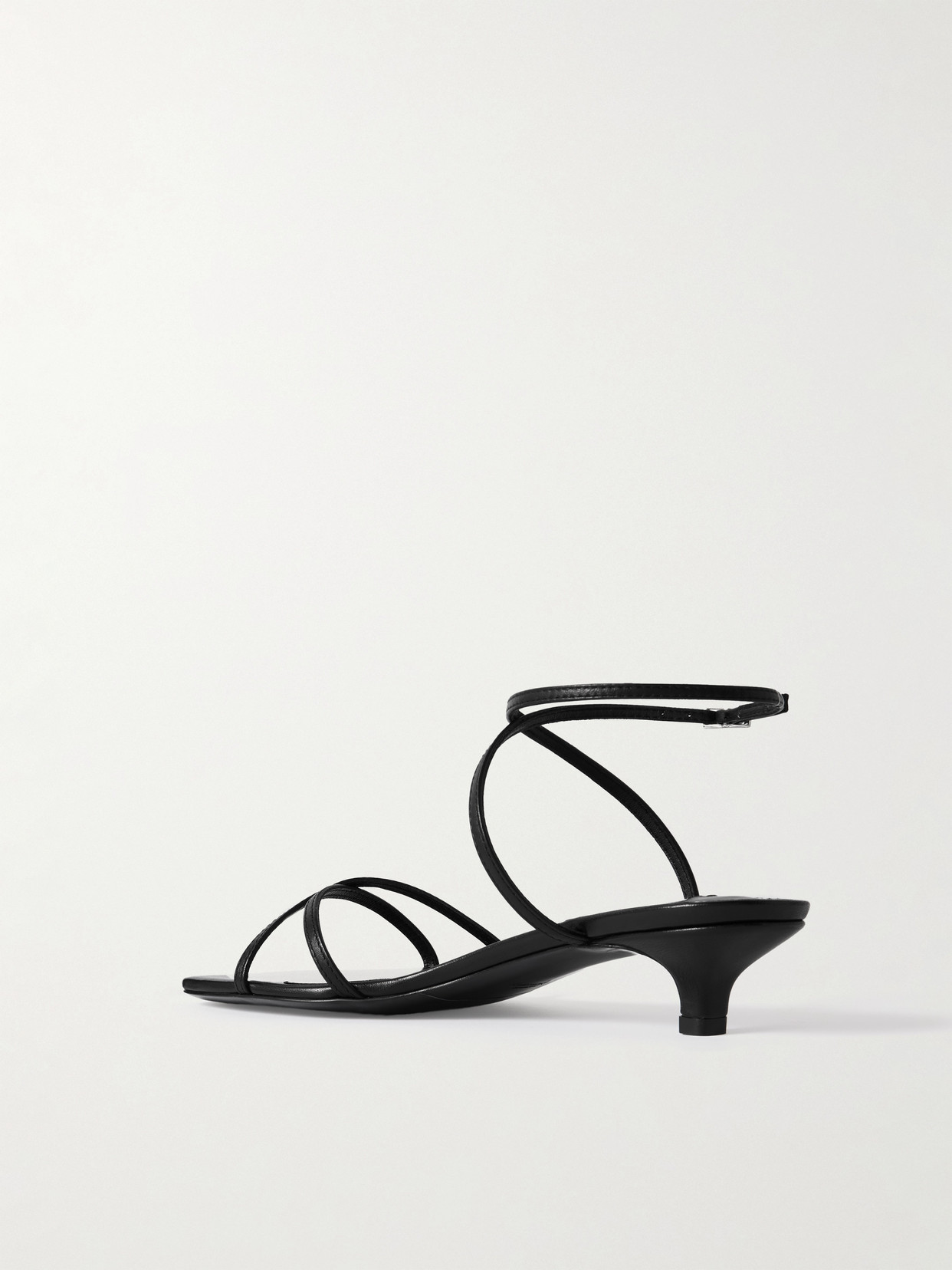 Totême Leather Crossover Heeled Sandals 35