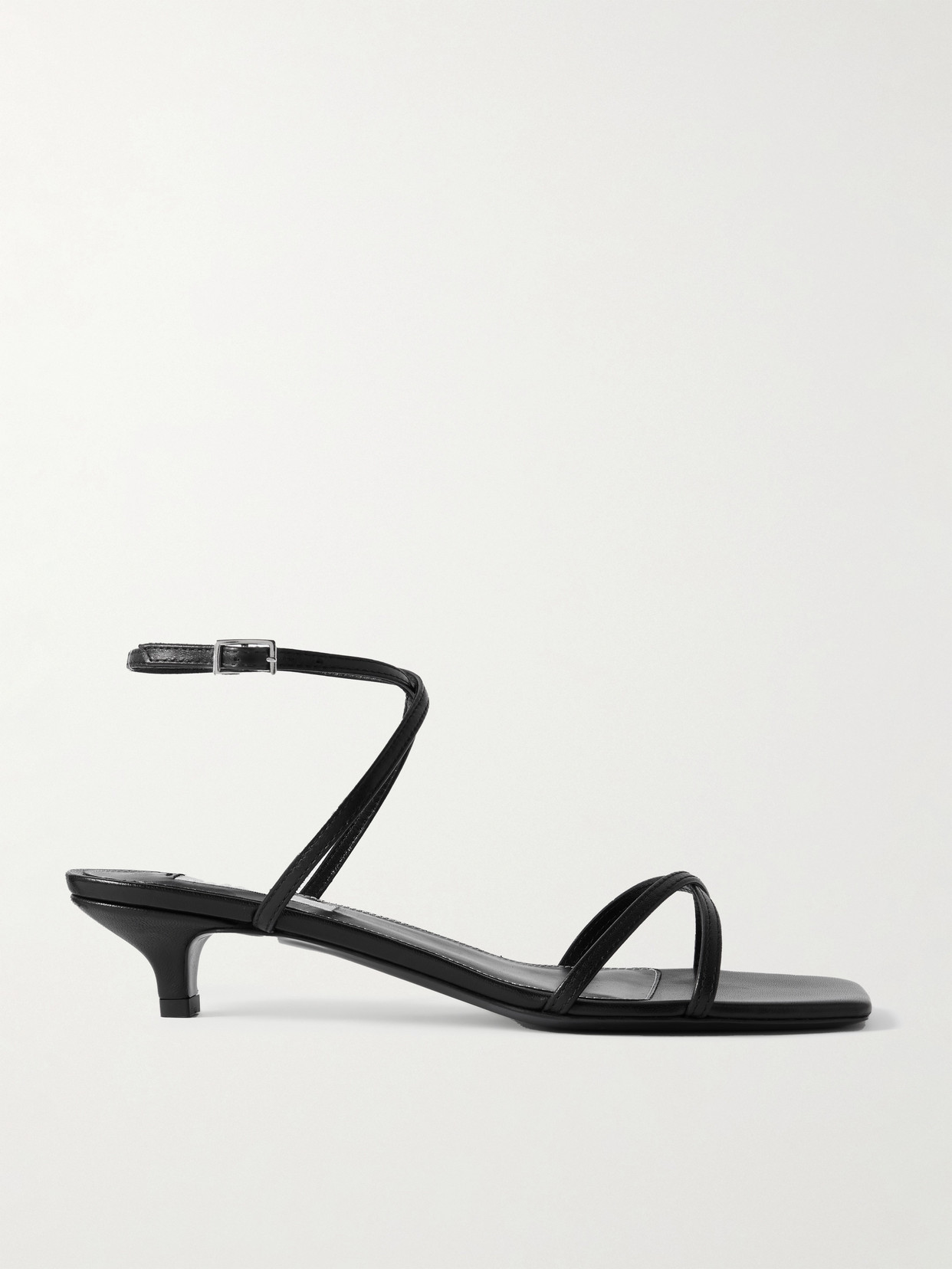 Totême Leather Crossover Heeled Sandals 35