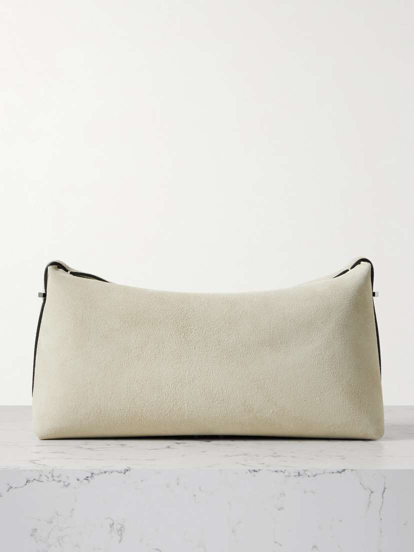 TOTEME Scoop Suede Clutch