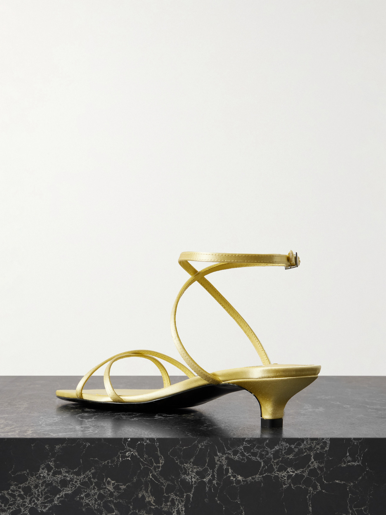 Shop Totême Satin Sandals