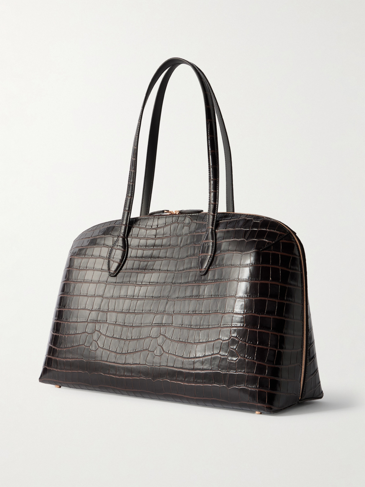 Totême Croc-effect Leather Tote