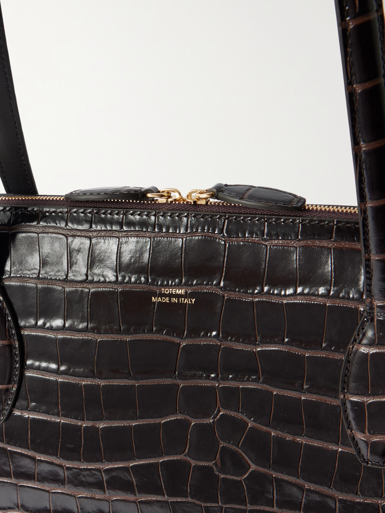 Totême Croc-effect Leather Tote