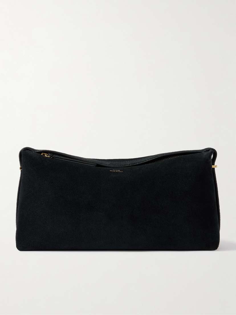 TOTEME Scoop Suede Clutch