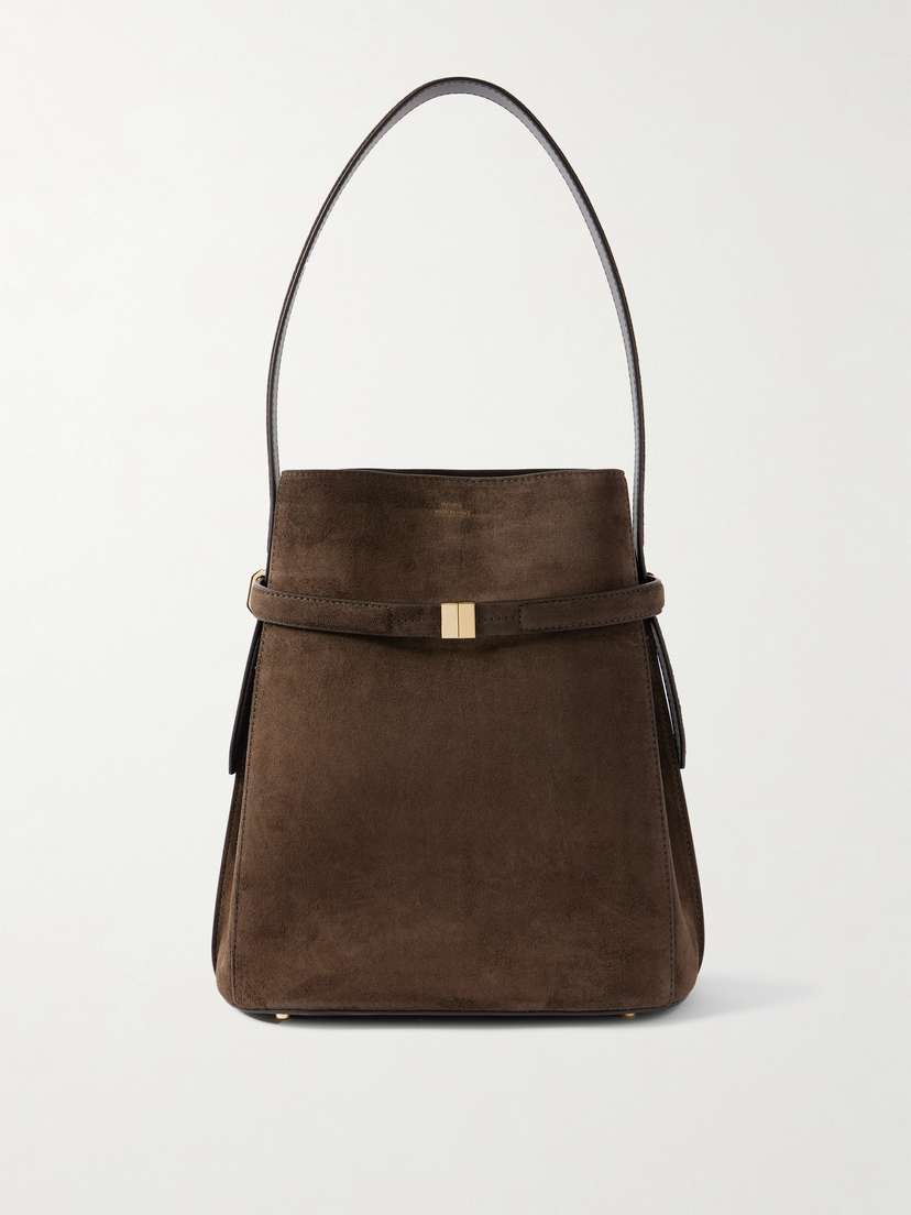 TOTEME Belted Suede Tote