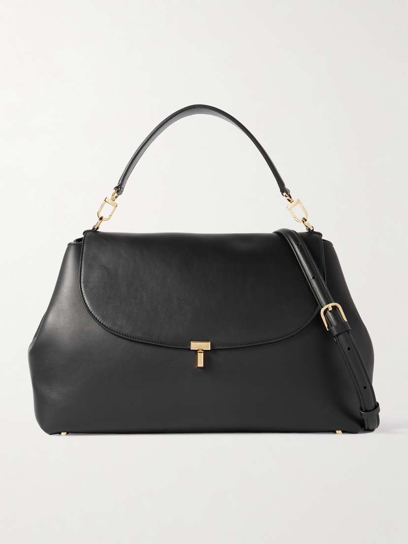 TOTEME T-lock Large Leather Shoulder Bag