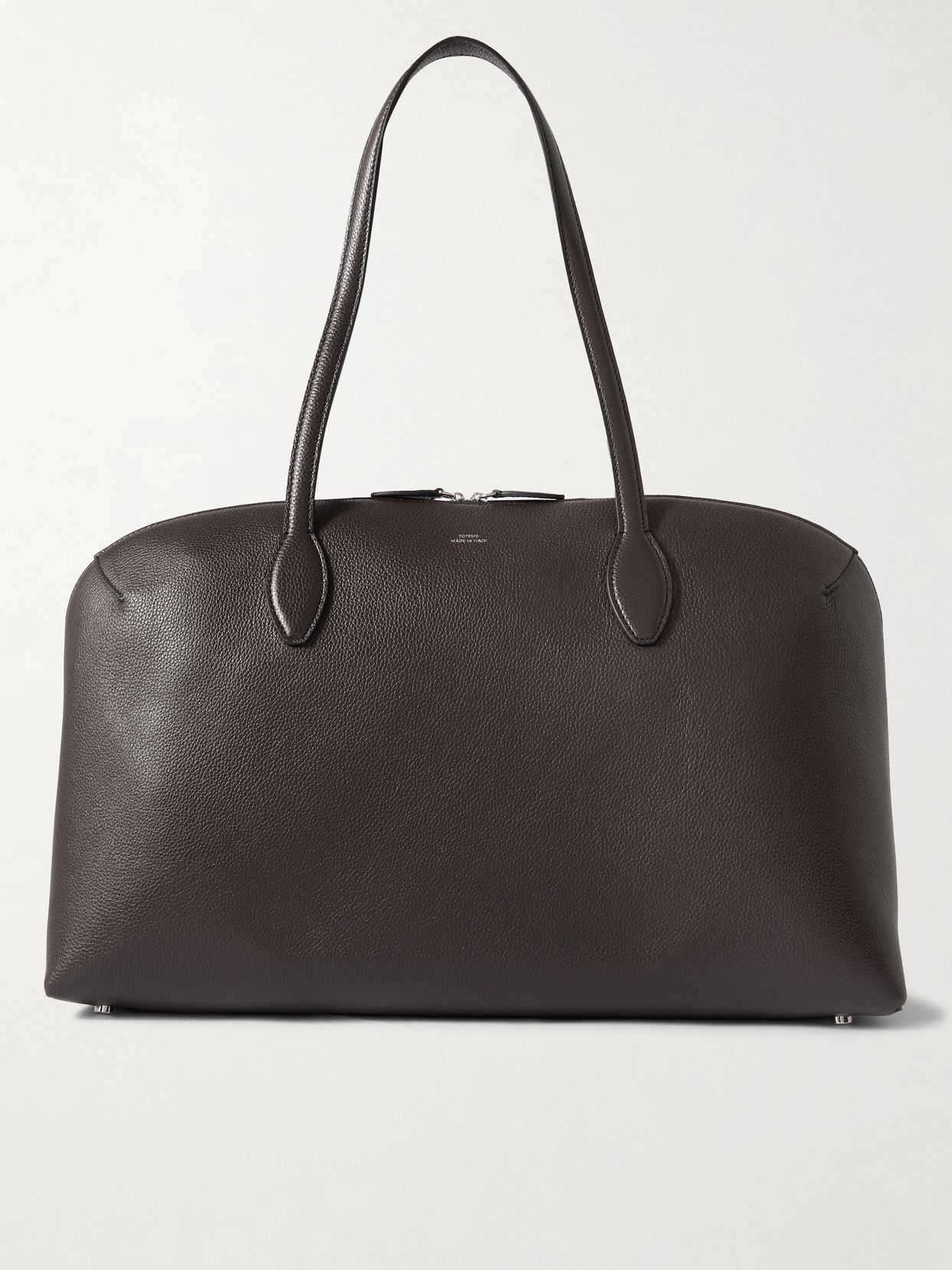 Day textured-leather tote