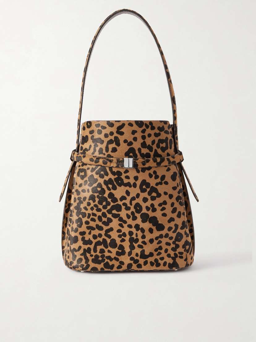 Toteme — Belted leopard-print cow hair tote