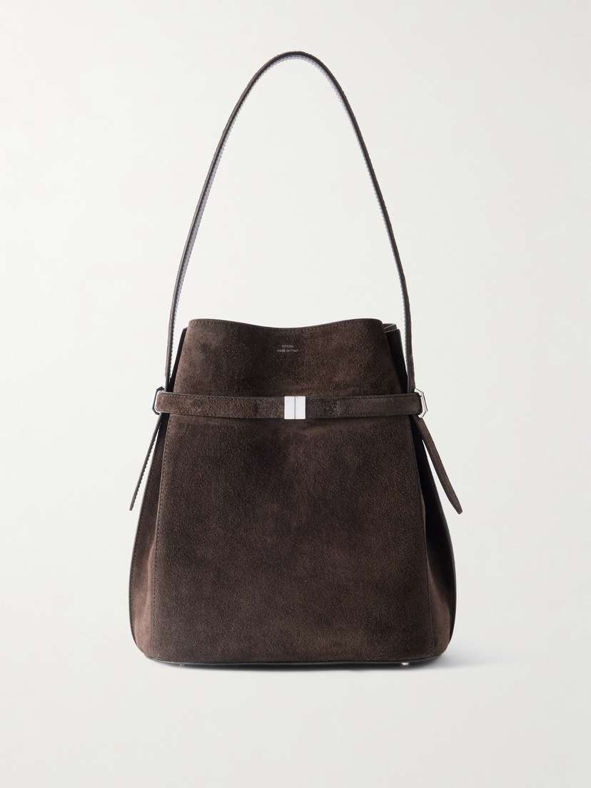 TOTEME Belted Suede Tote