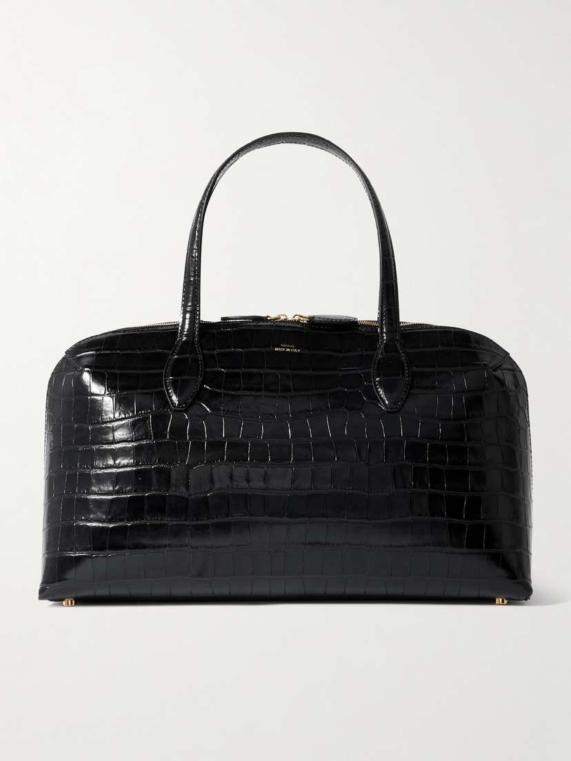 TOTEME Croc-effect Leather Tote