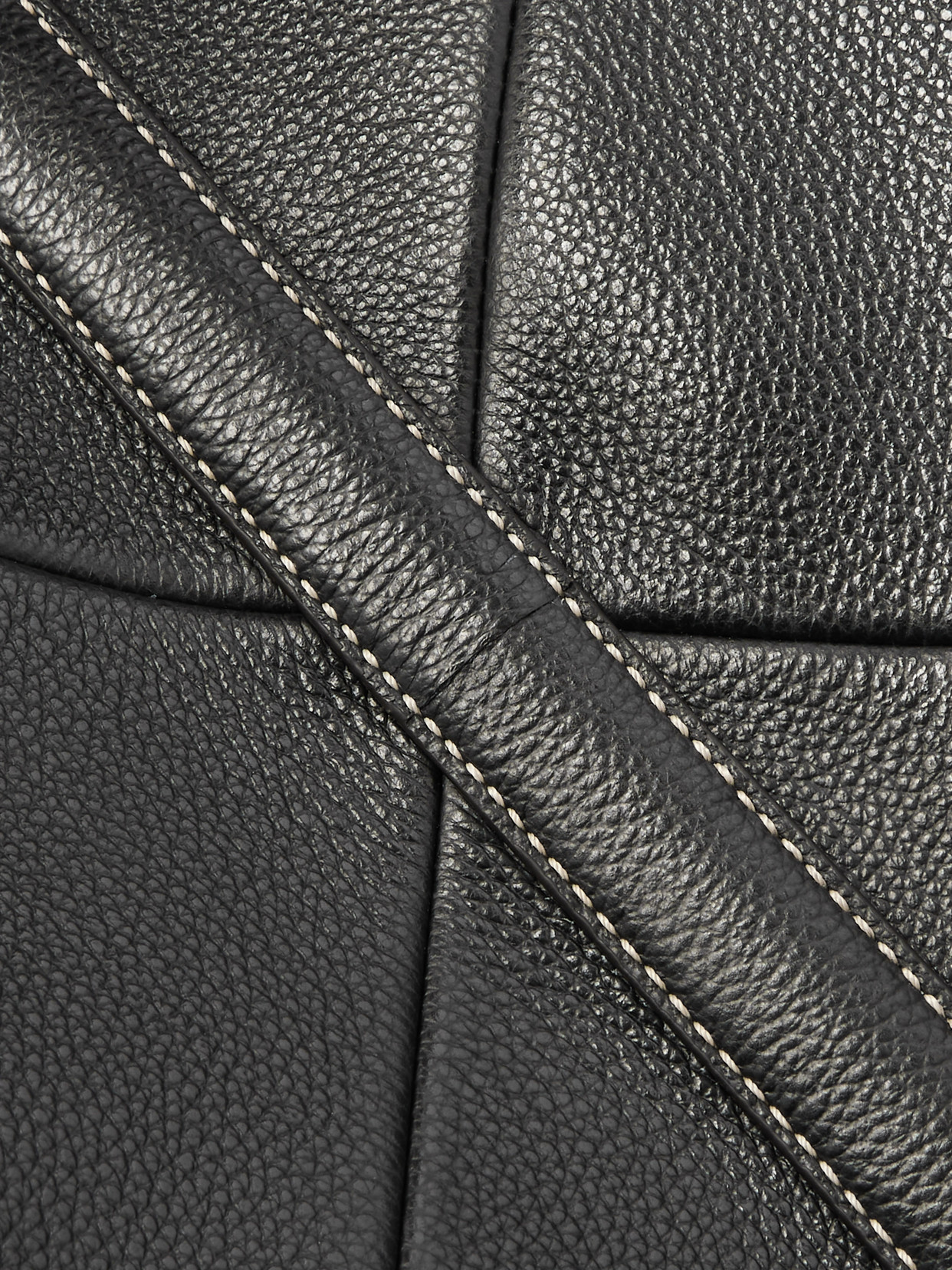 Textured-Leather Tote