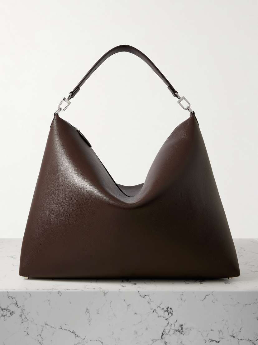 TOTEME Bevel Large Textured-leather Tote