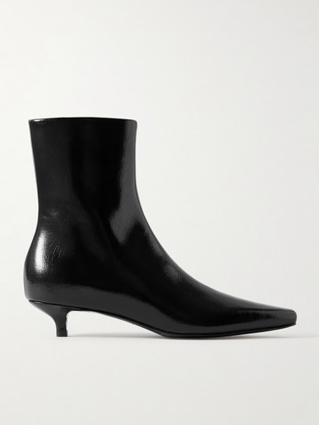 TOTEME Glossed-leather ankle boots