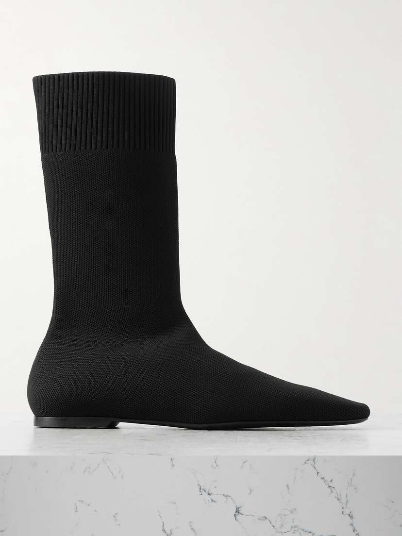 TOTEME Stretch-knit Ankle Boots