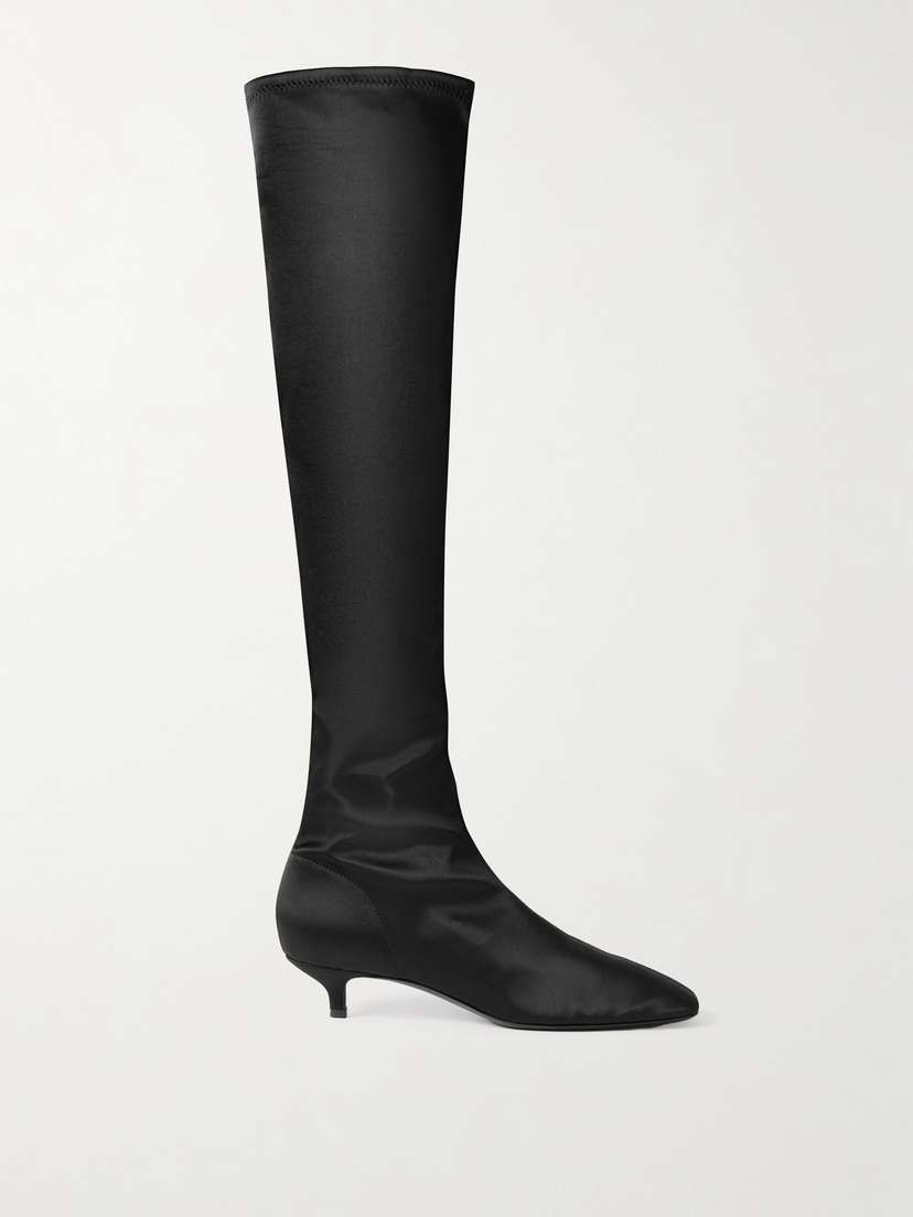 TOTEME Satin Knee Boots