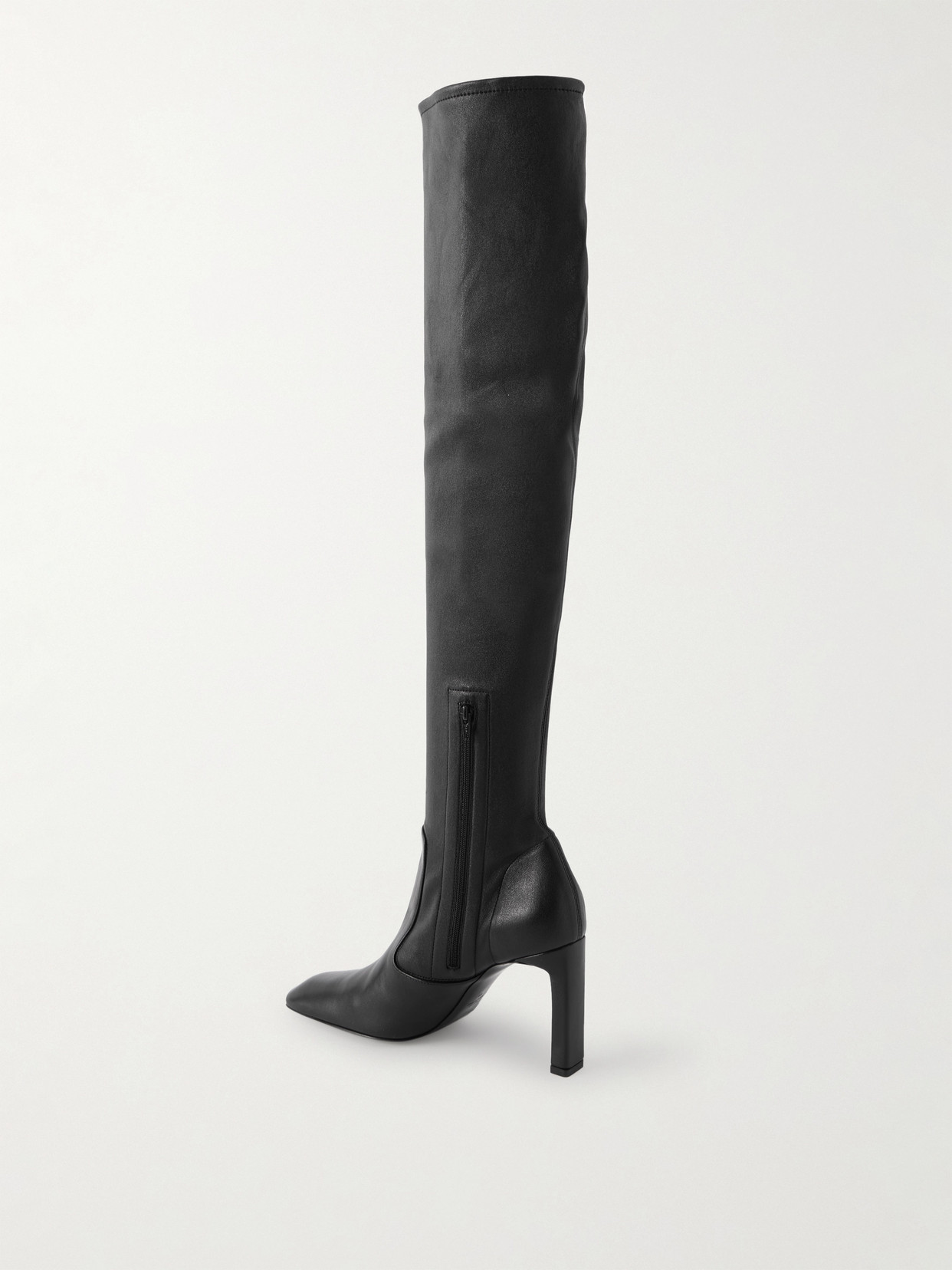 Totême Leather Over-the-knee Boots In Black