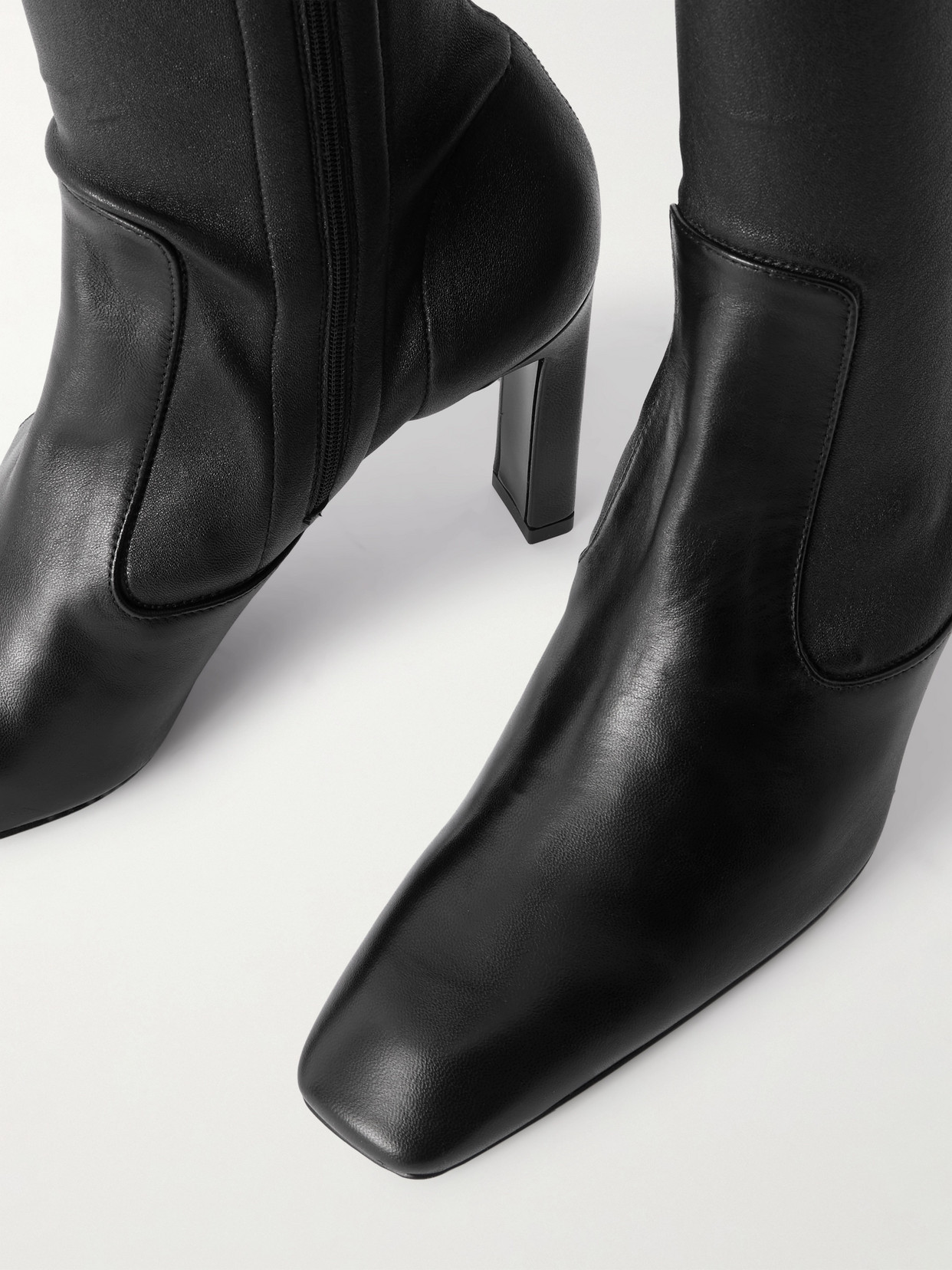 Totême Leather Over-the-knee Boots In Black