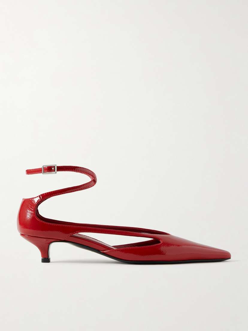 TOTEME Cutout Patent-leather Pumps