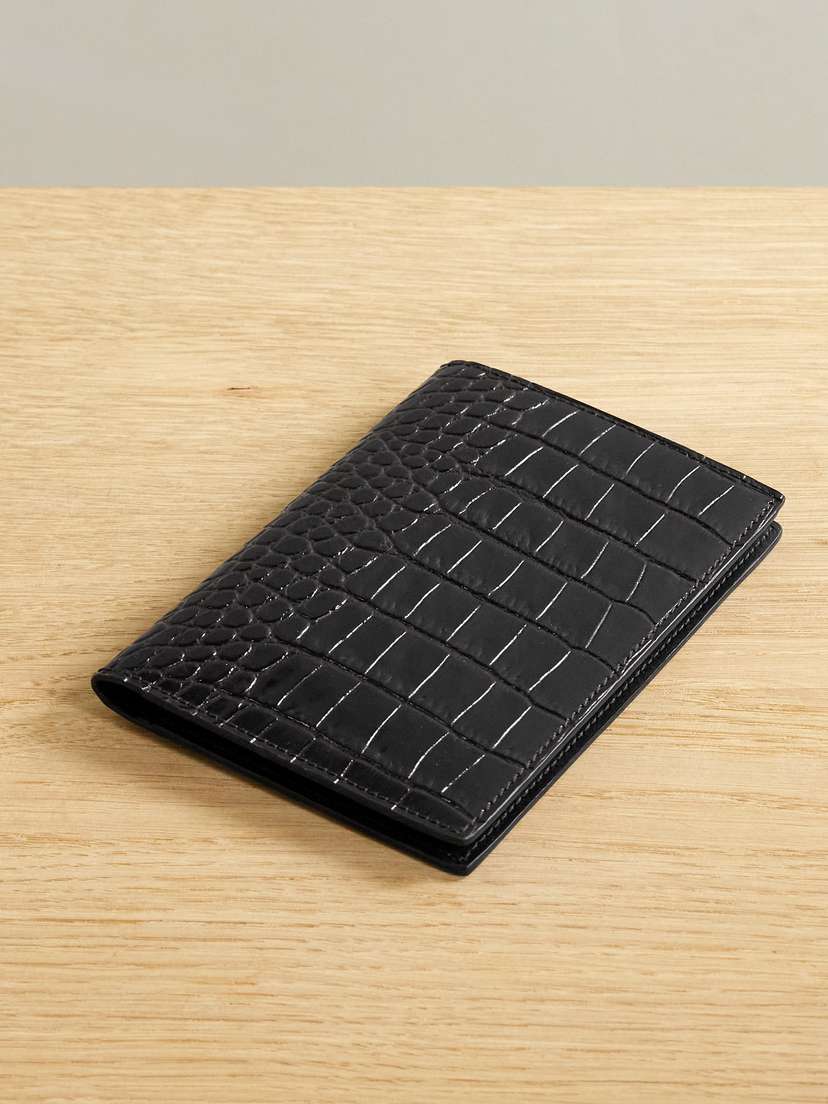 Smythson Mara Croc-effect Leather Passport Holder | Thumbnail 4 Smythson Mara Croc-effect Leather Passport Holder | Thumbnail 4
