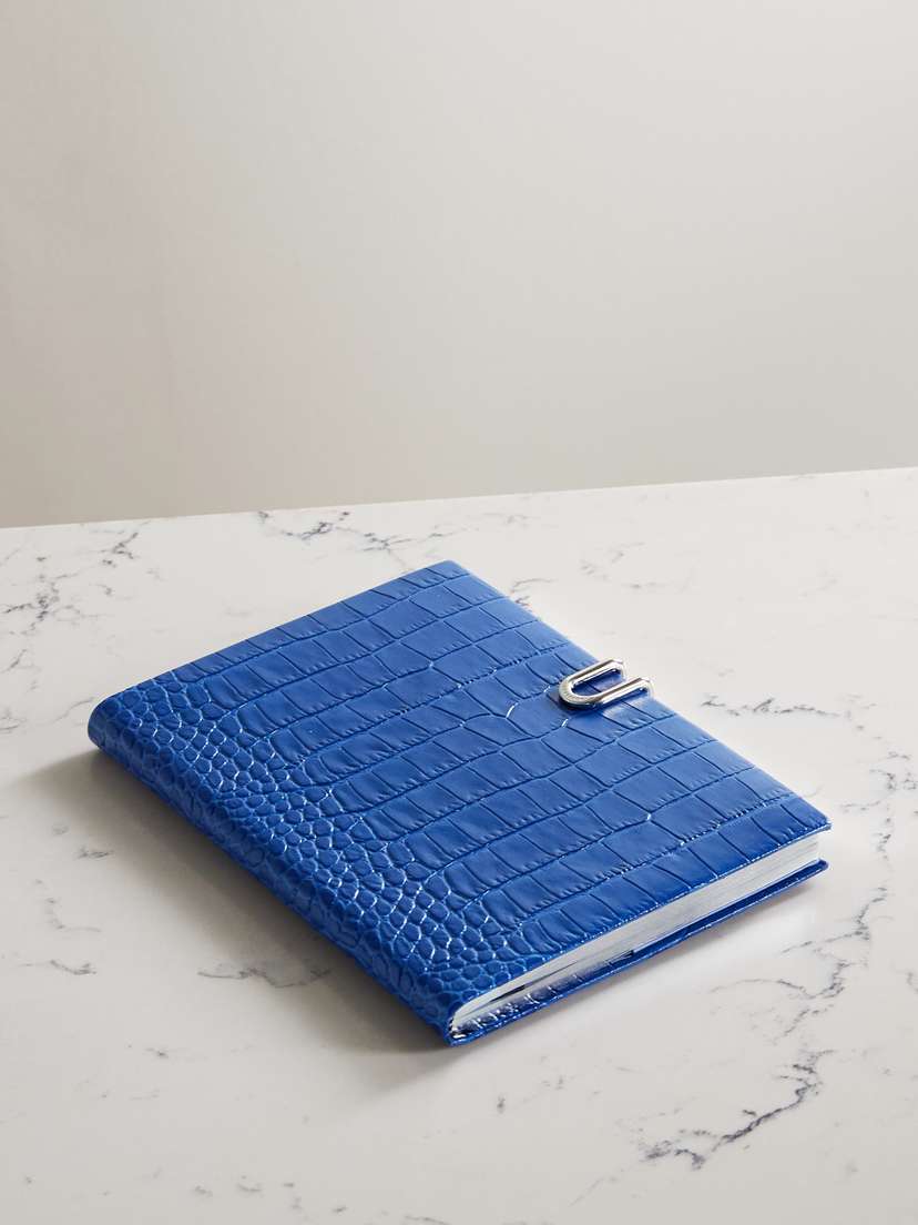 Smythson Mara Panama Croc-effect Leather Diary | Thumbnail 4 Smythson Mara Panama Croc-effect Leather Diary | Thumbnail 4