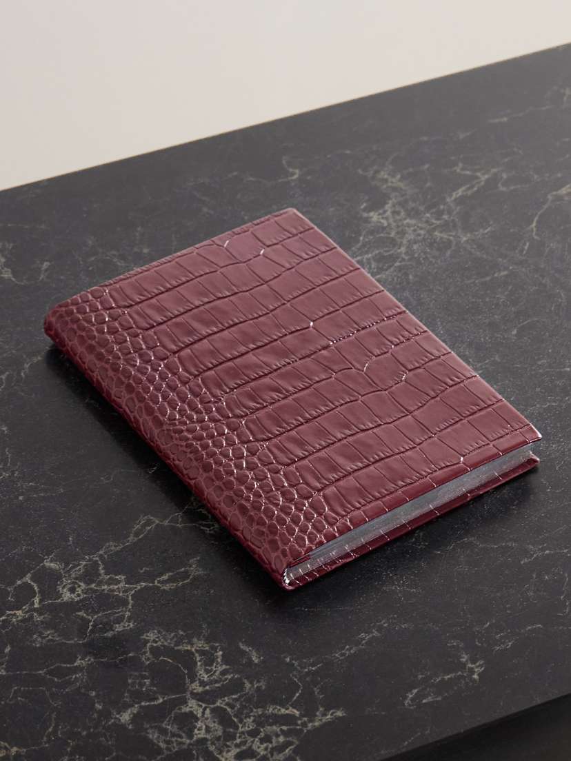 Smythson Soho Croc-effect Leather Notebook | Thumbnail 4 Smythson Soho Croc-effect Leather Notebook | Thumbnail 4