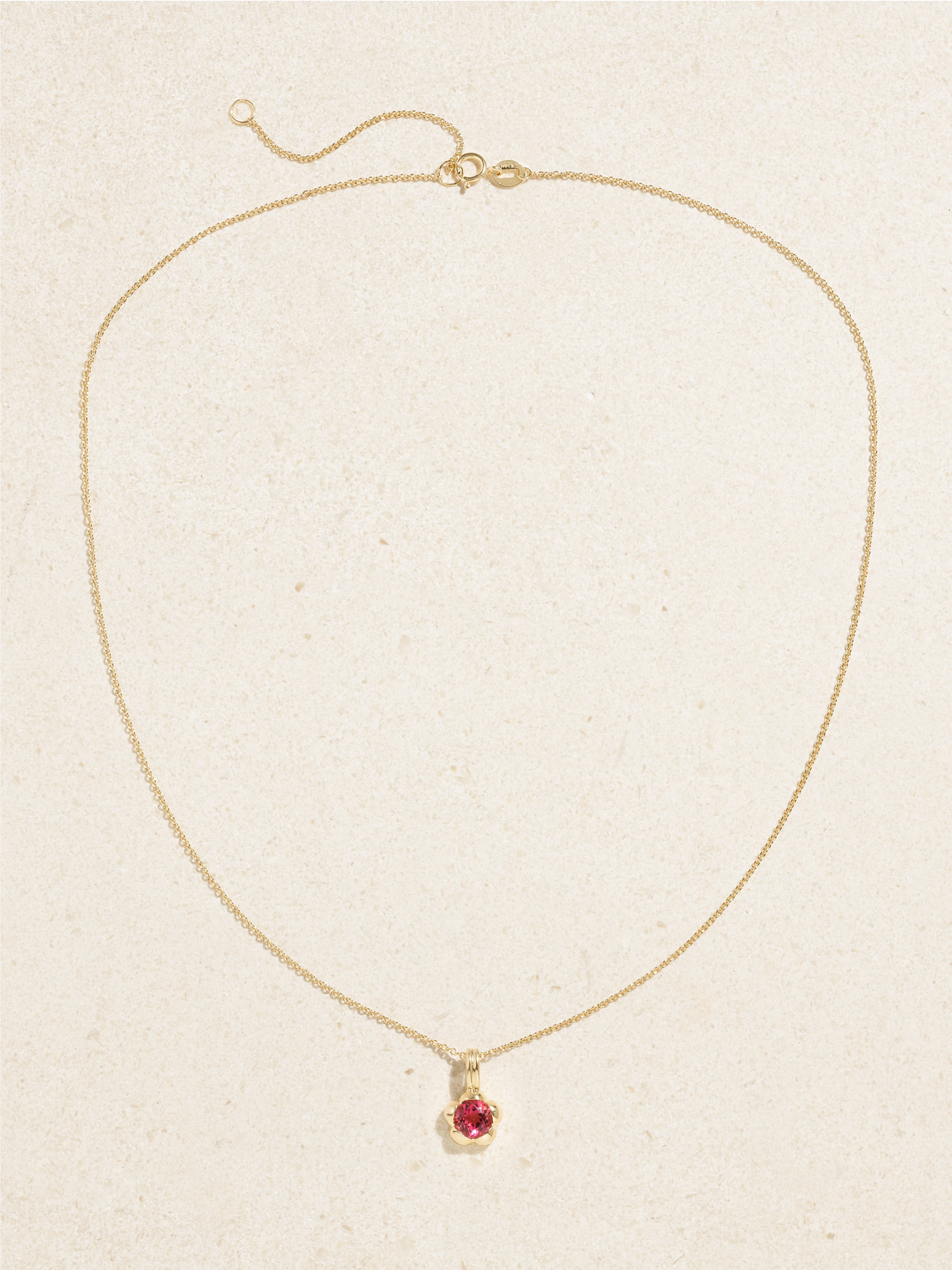 Stone And Strand Festival 14-karat Gold Tourmaline Necklace