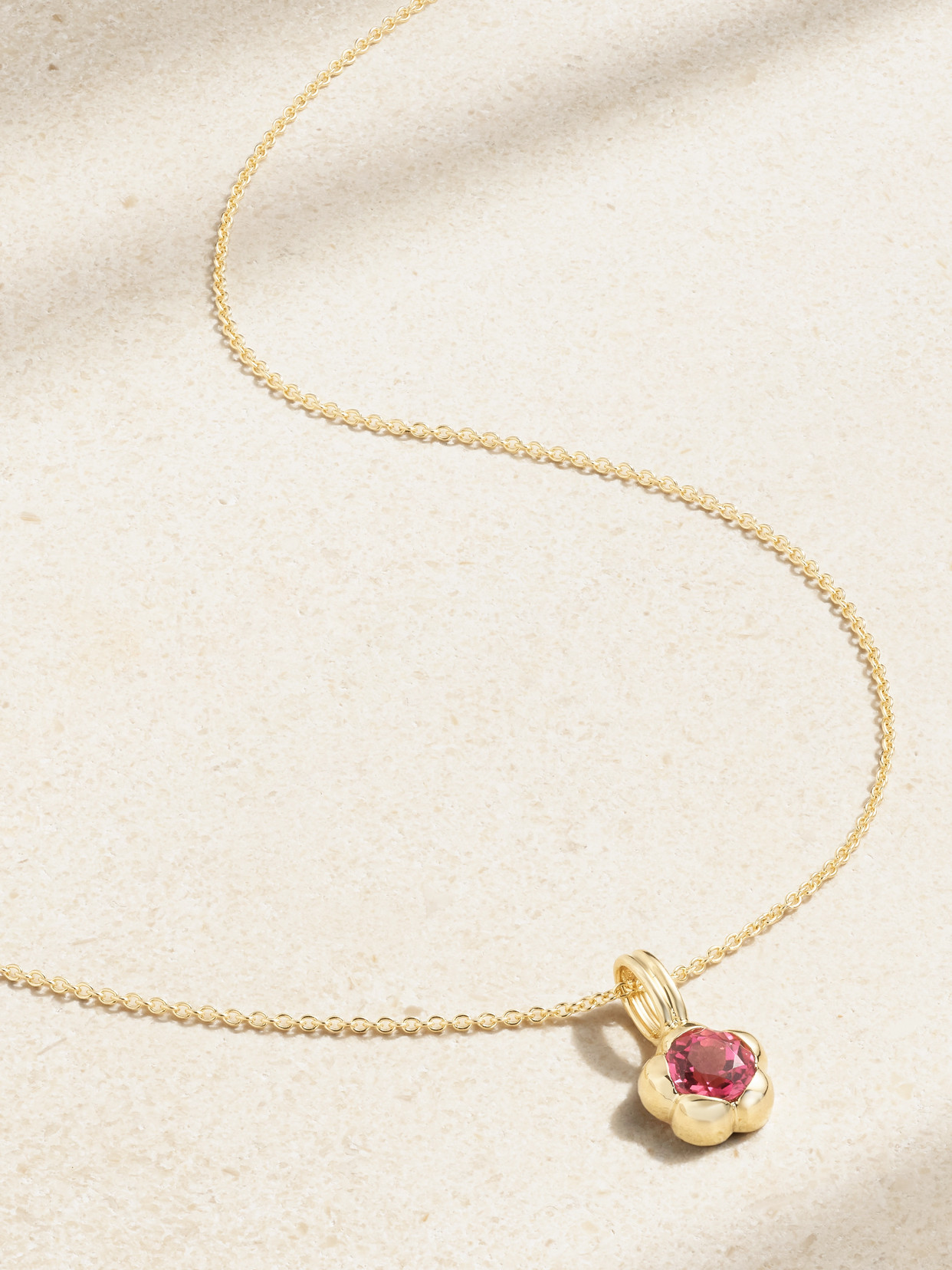 Stone And Strand Festival 14-karat Gold Tourmaline Necklace