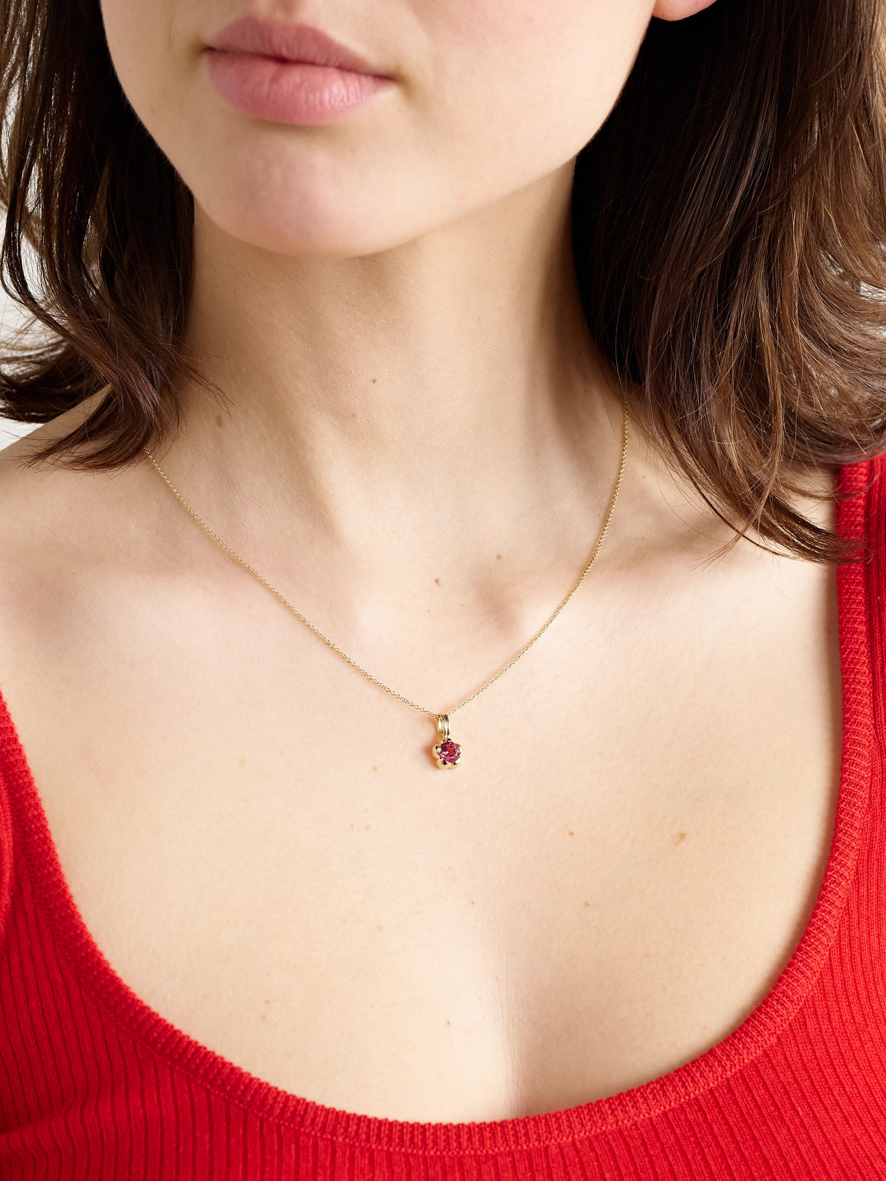 Stone And Strand Festival 14-karat Gold Tourmaline Necklace