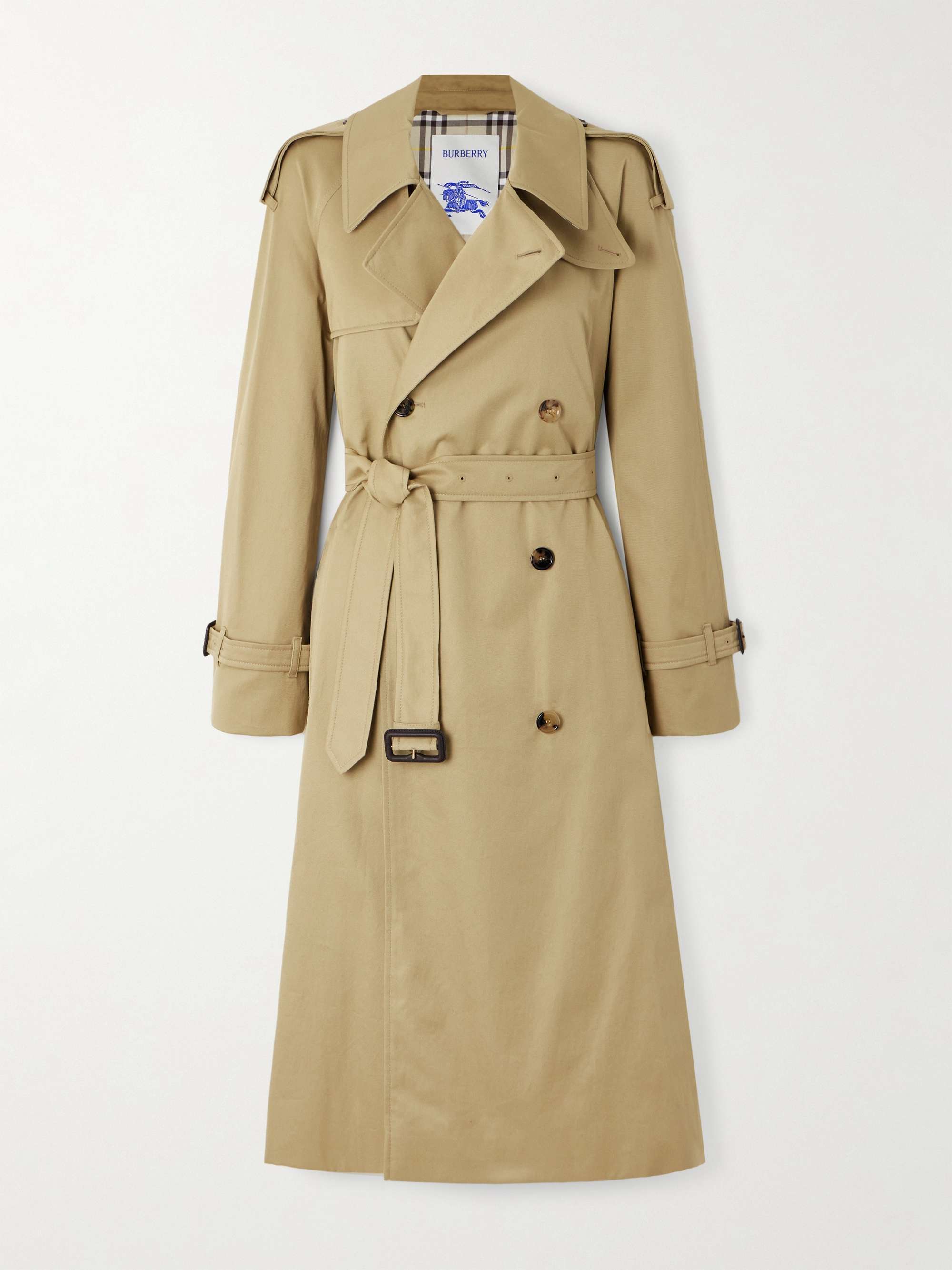 BURBERRY コットンギャバジン ダブルブレスト トレンチコート | NET-A 
