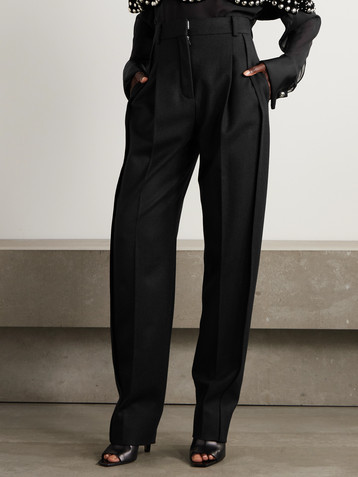 Lanvin Pleated wool tapered pants