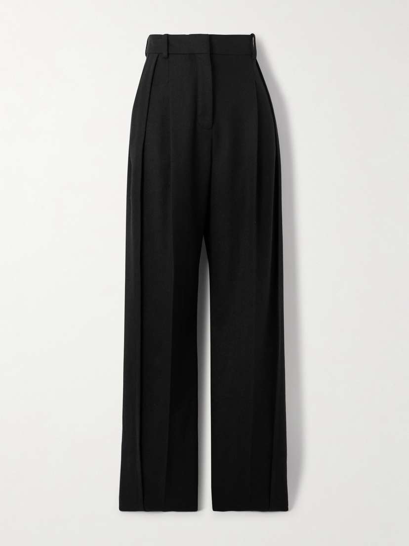 Lanvin Pleated Wool Tapered Pants